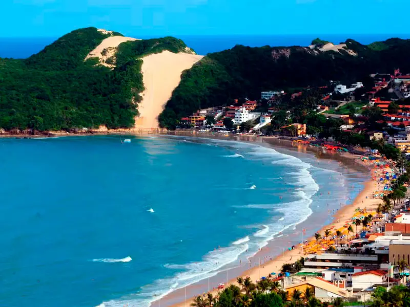 Playa y dunas de Natal, Brasil