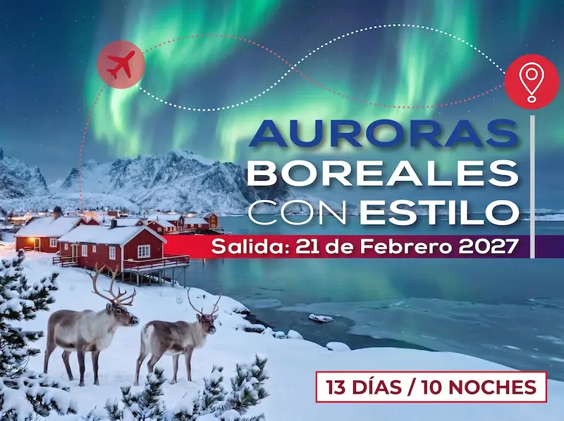 Auroras boreales: Copenhague, Oslo, Tromsö y Estocolmo