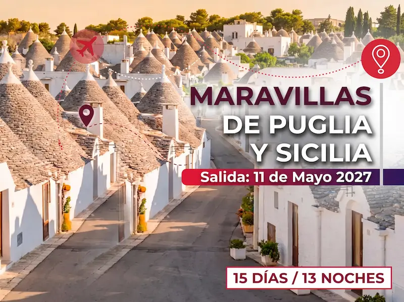 Maravillas de Puglia y Sicilia: Bari, Matera, Palermo y Taormina